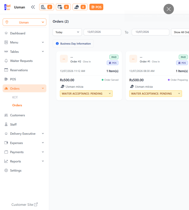 Streamline Order Management